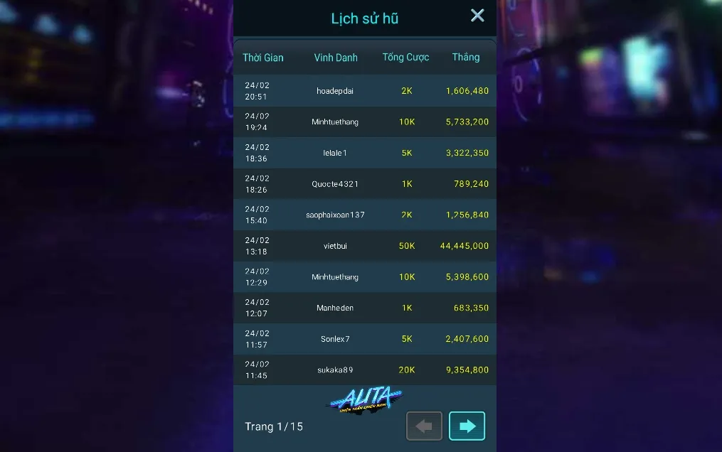 Nổ hũ Jackpot Alita tại SV88 uy tín