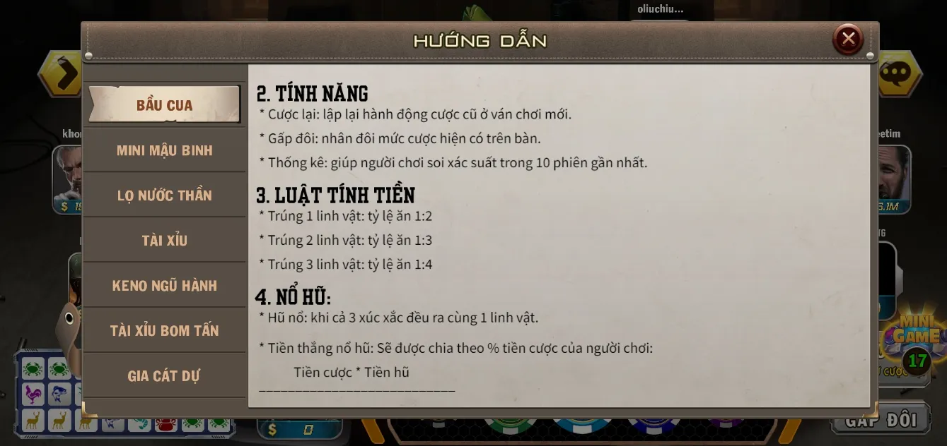 Đặt cược Bầu cua online sv88