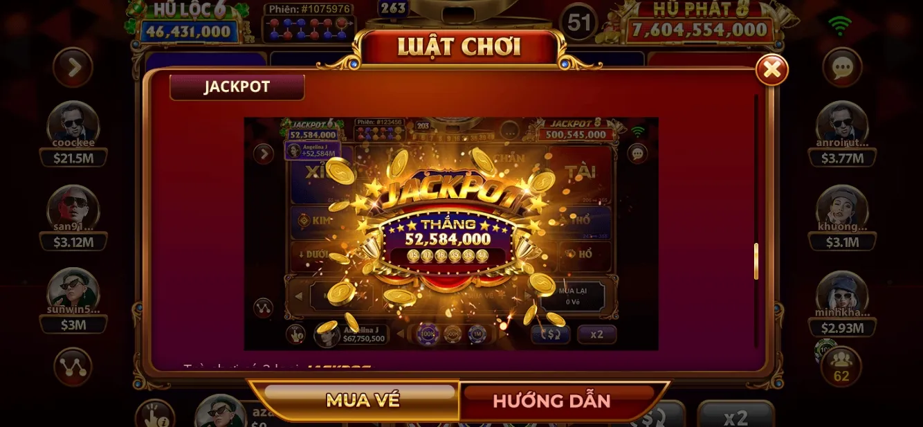 Nổ hũ Jackpot Keno siêu khủng