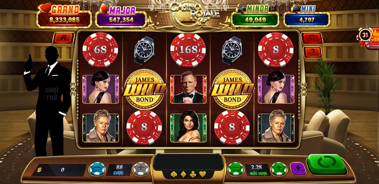 giao diện nổ hũ Casino Royale từ SV88