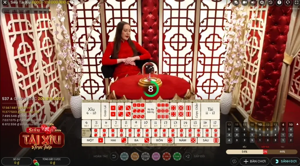Những tựa game live casino hấp dẫn