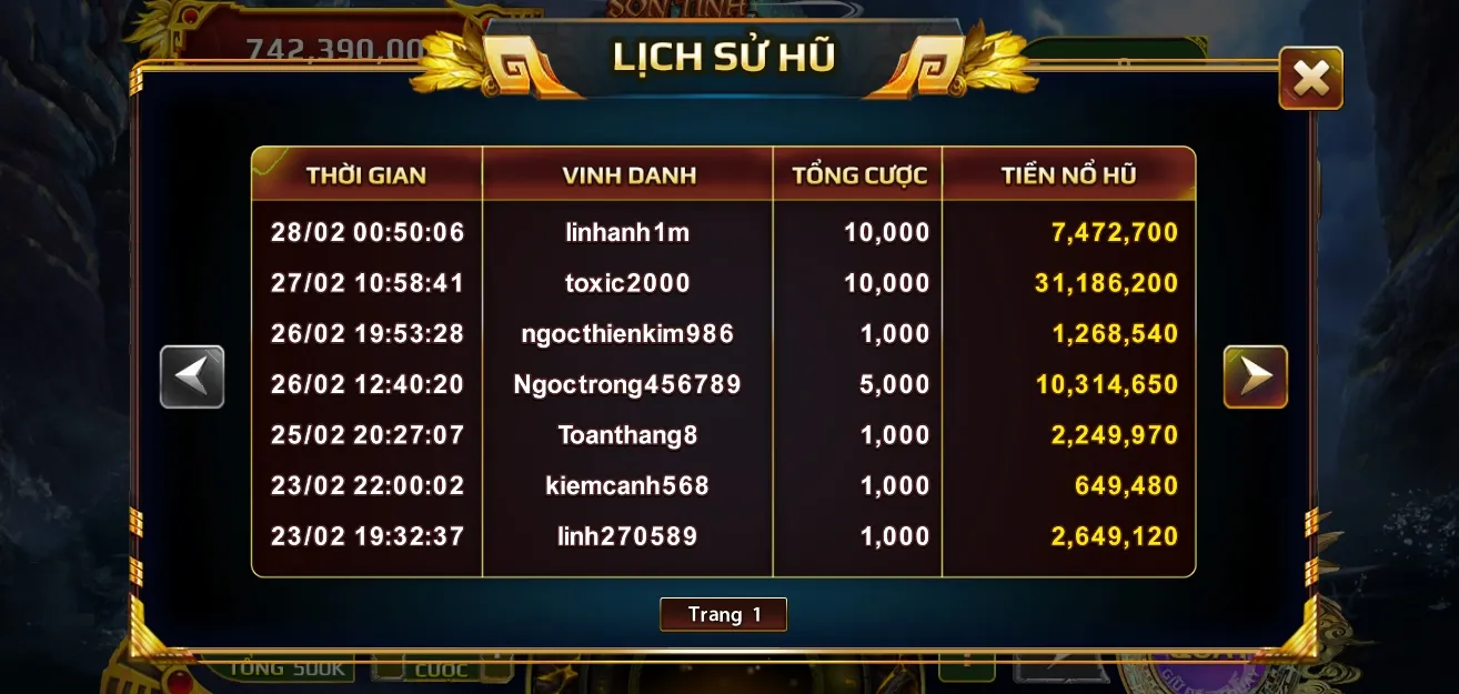 Đánh giá sự hấp dẫn của slot game Sơn tinh thủy tinh 