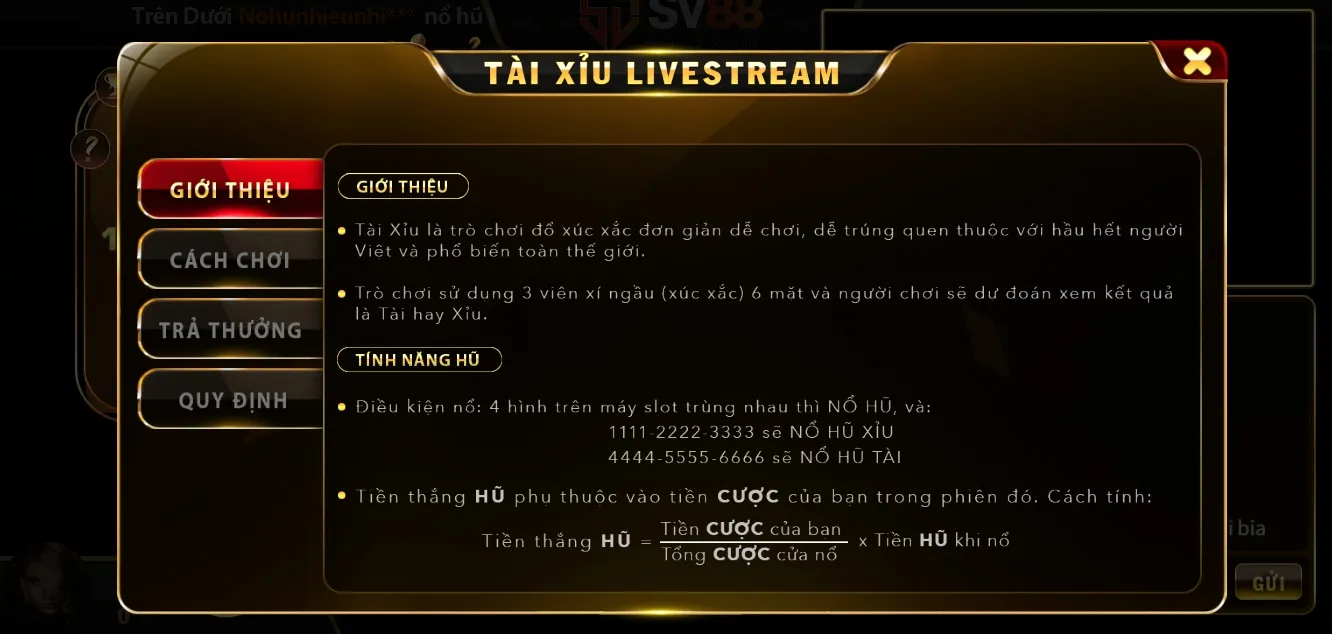 Hướng dẫn cược tài xỉu online 