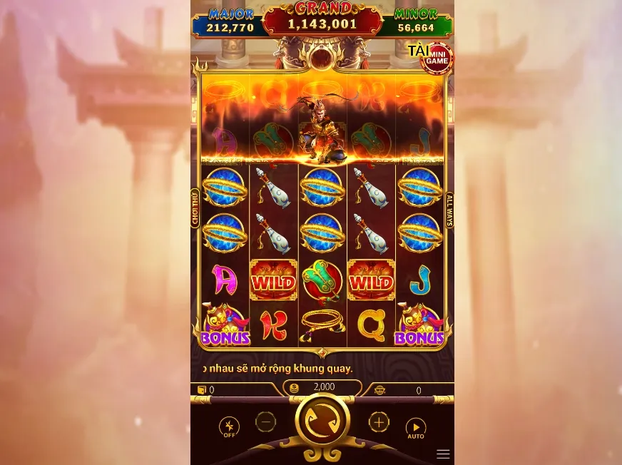 Quy tắc chơi slot Tây du thần khí 