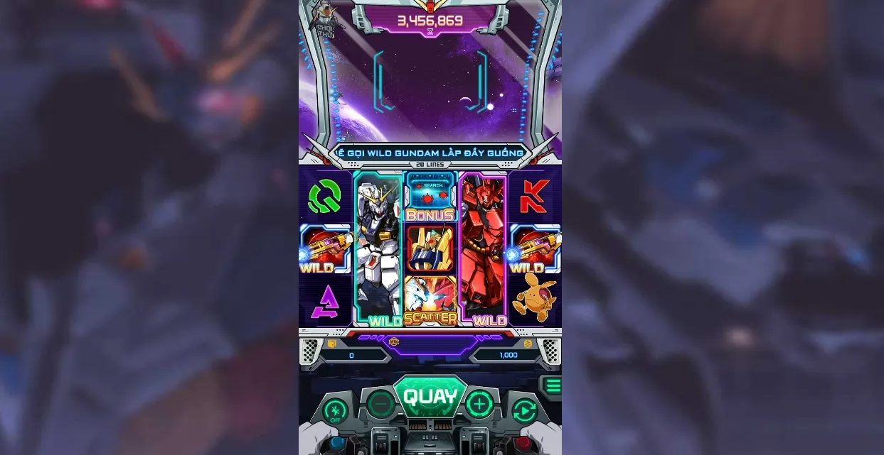 Nổ hũ Đại chiến Gundam chinh phục jackpot 