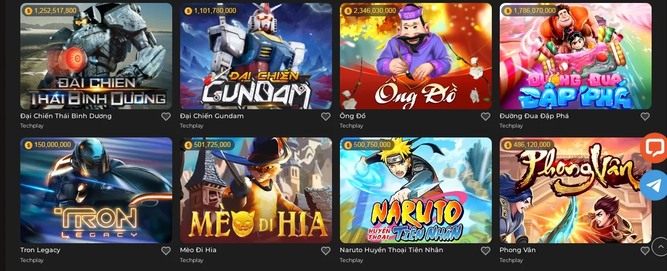 Thao tác giúp chơi nhanh game nổ hũ Đại chiến Gundam